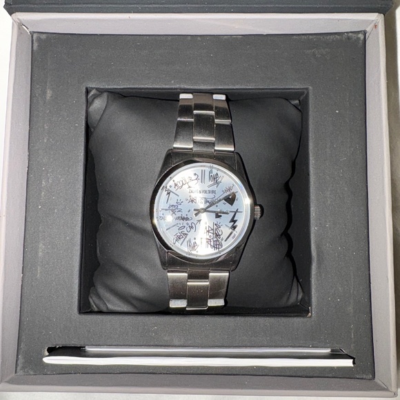 Zadig & Voltaire Stainless Steel Watch Silver Graffiti Style main image 5